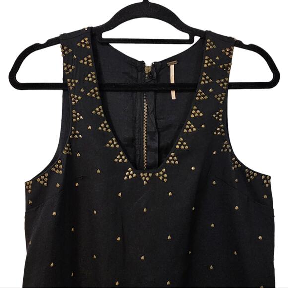 Free People Studded Mini Dress Size 2 - Picture 4 of 10